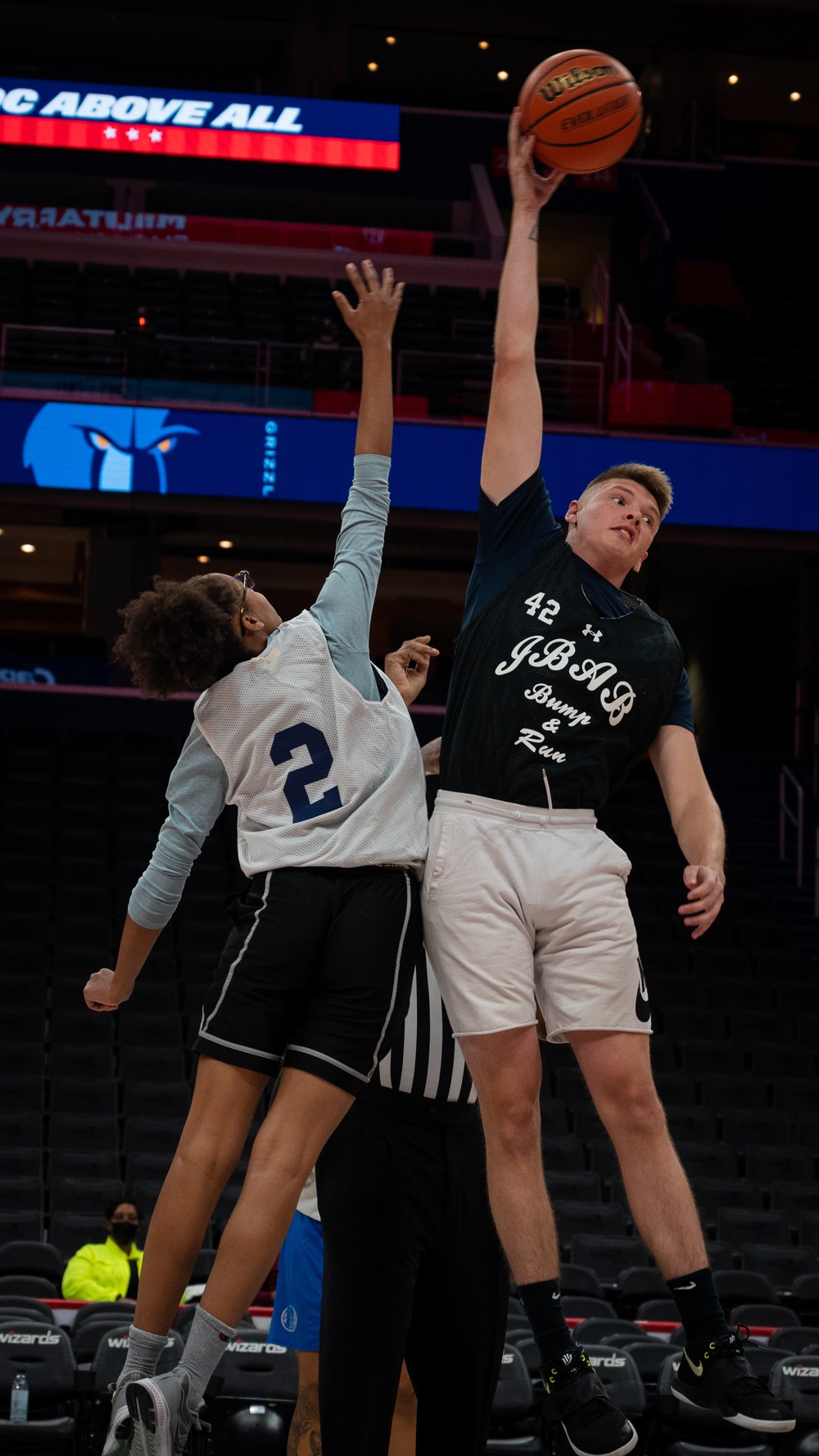 Washington Wizards host Joint Base Anacostia-Bolling Airmen, Sailors for basketball rivalry game