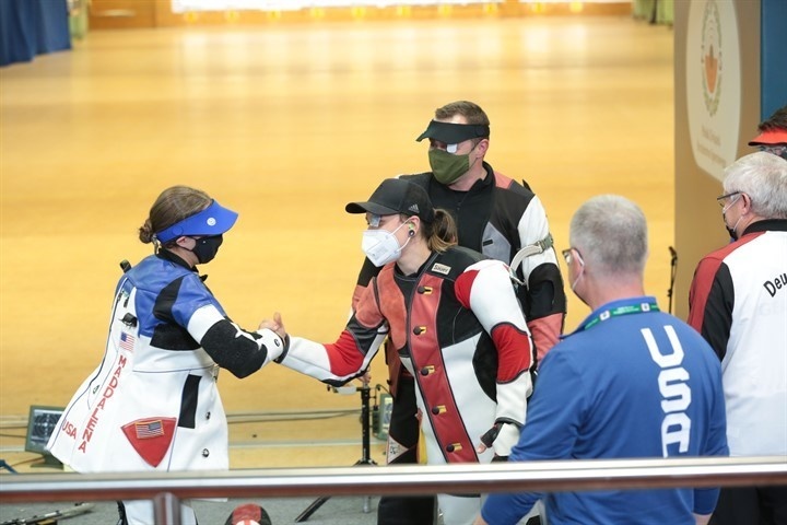 Female Soldier wins two Gold Medals in Rifle Competition in Poland