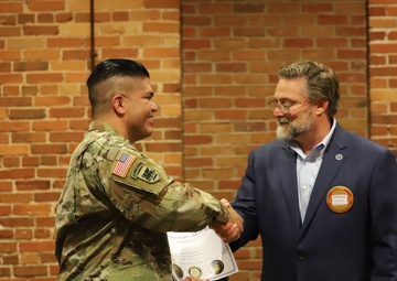 Rotary Club of Columbus Georgia formally thanks accomplishments of WHINSEC NCO