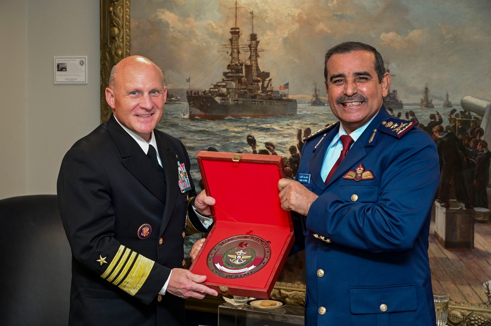 CNO Gilday Meets with Chief of Staff of the Qatari Armed Forces