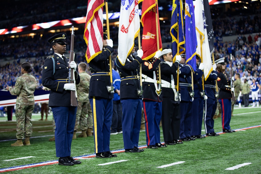 Service members honored at Colts' Salute to Service game