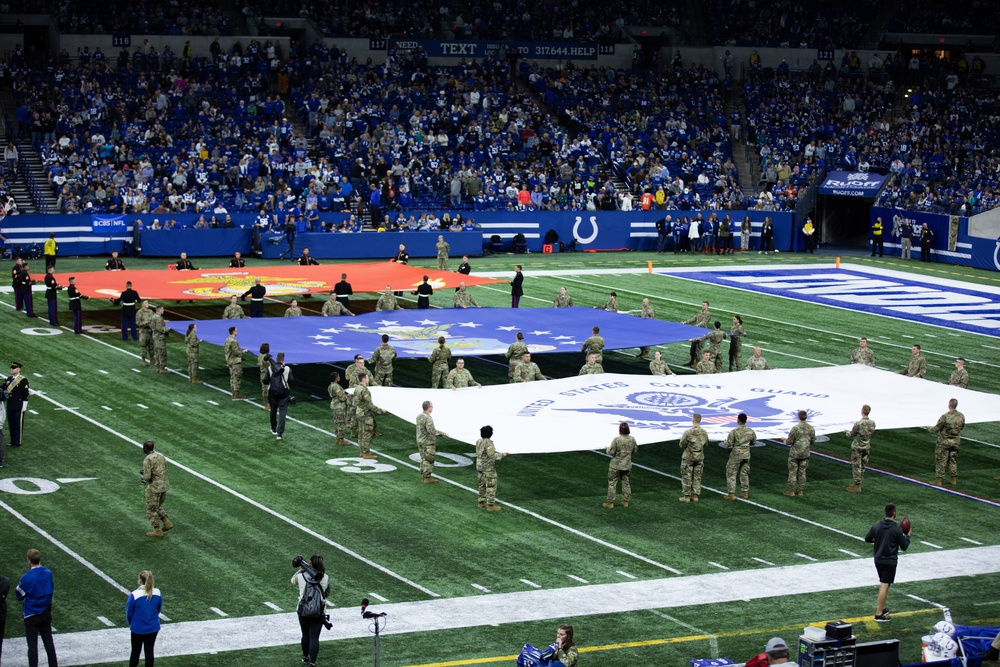 Service members honored at Colts' Salute to Service game