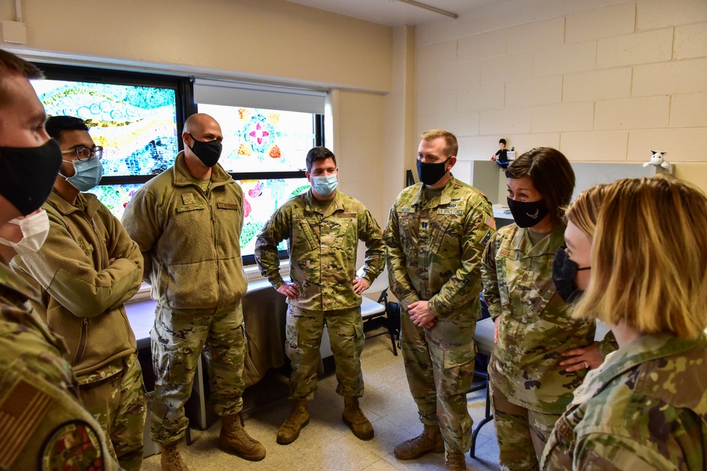 Chief Master Sgt. of the Air Force JoAnne S. Bass visits Airmen supporting Task Force Liberty