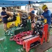 MDSU 2 Sailors Set Up a Surface Supply Dive Site