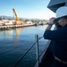 USS Sioux City Sailor Measures the Ship’s Distance During Sea and Anchor Detail