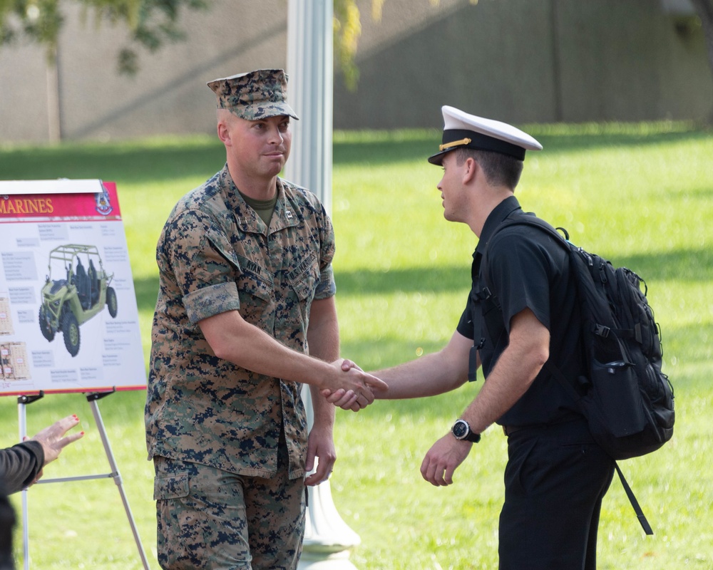 USMC Combat Systems Display at the Naval Academy