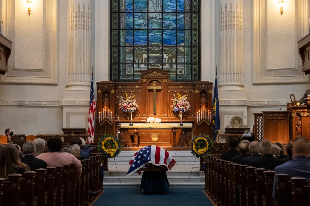 Rear Adm. Earl Preston Yates Funeral at the Naval Academy