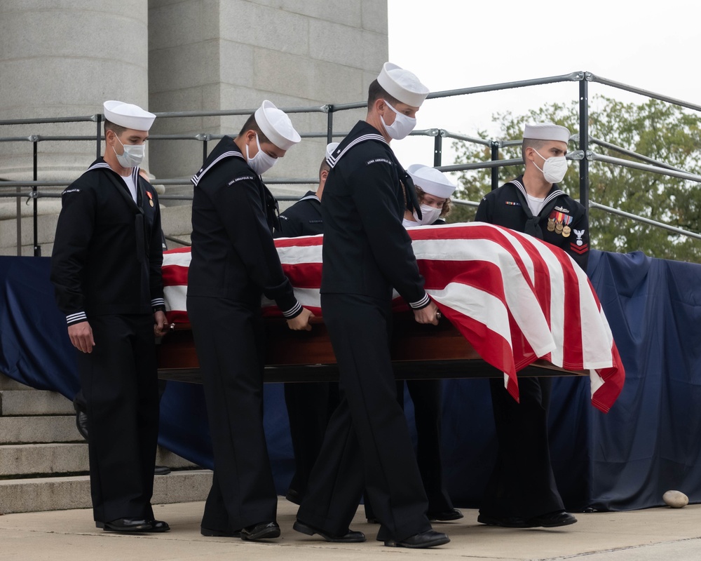 Rear Adm. Earl Preston Yates Funeral at the Naval Academy