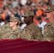 4ID Soldiers unfurl U.S. flag during Broncos game