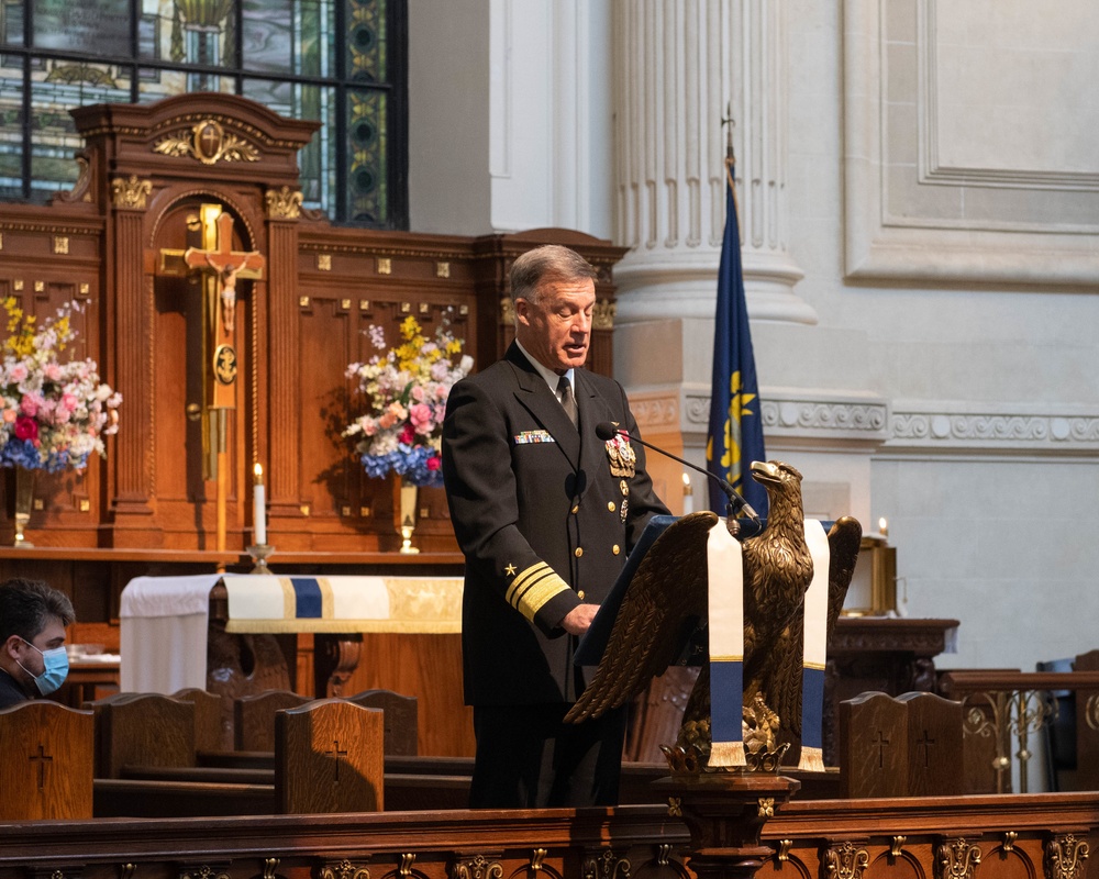 Vice Adm. Waller Funeral at the Naval Academy