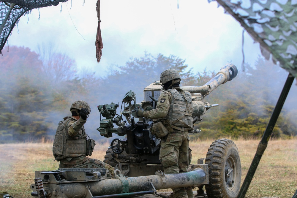 Bastogne Artillery Live Fire