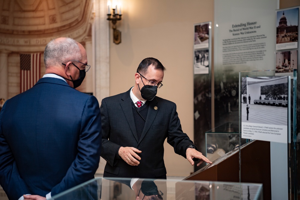 Governor of Louisiana John B. Edwards Participates in a Public Wreath-Laying Ceremony at the Tomb of the Unknown Soldier