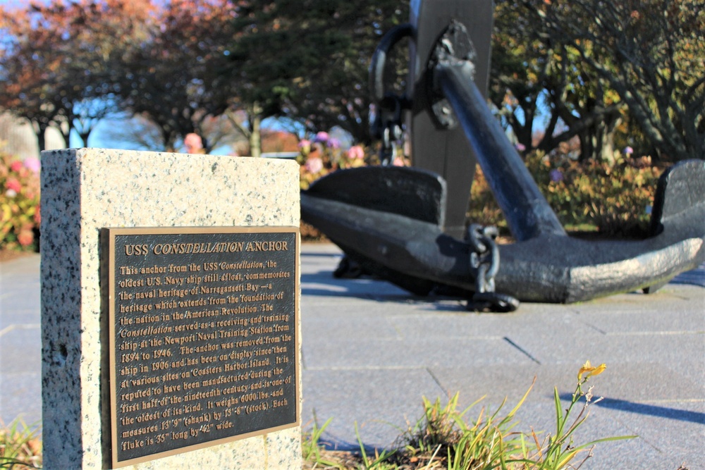Constellation Anchor Removed From Naval Station Newport For Restoration