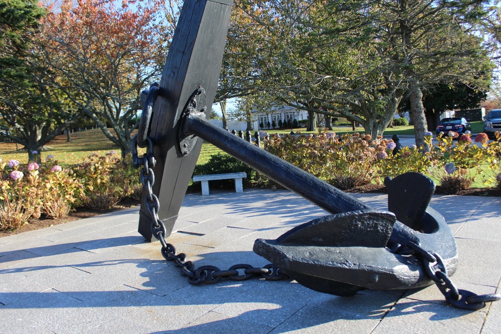 Constellation Anchor Removed From Naval Station Newport For Restoration