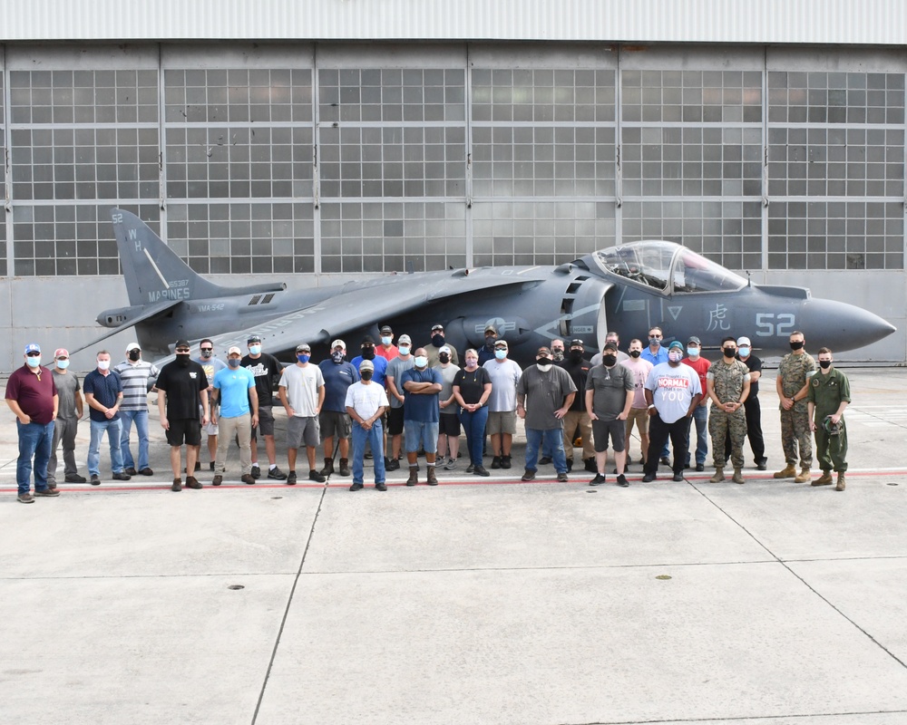 FRCE returns final Harrier to Cherry Point squadron