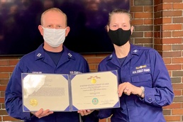 Lt. Carl Eschler receives recognition for participation Operation Guinex