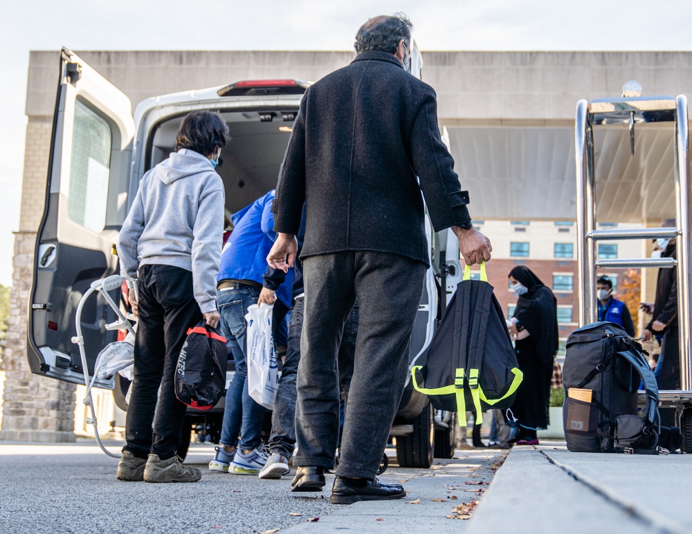 Last Afghan Evacuees Depart Fort Lee