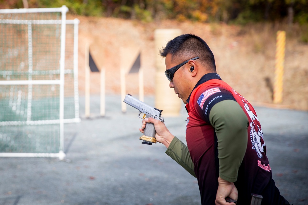 Marine Corps Shooting Team Competes in a United States Practical Shooting Association Match on Quantico