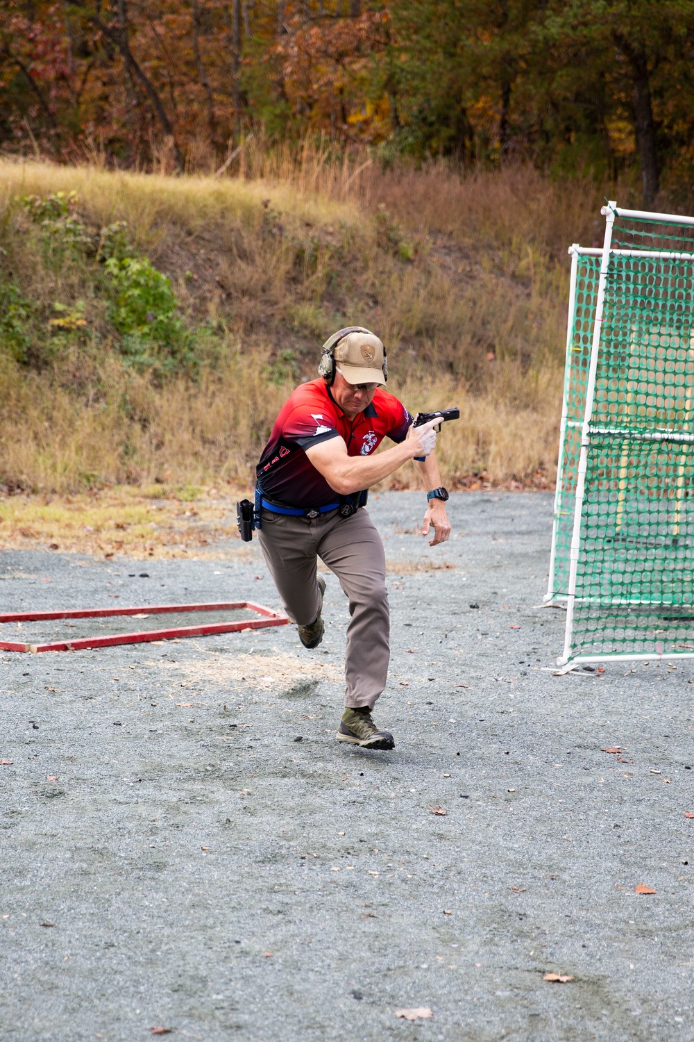 Marine Corps Shooting Team Competes in a United States Practical Shooting Association Match on Quantico