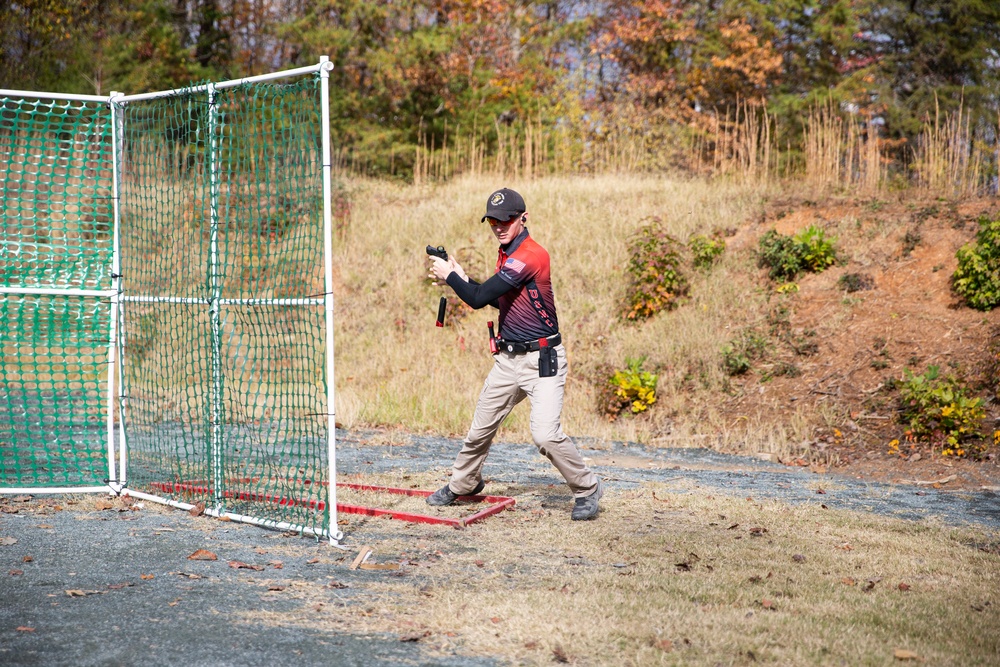 Marine Corps Shooting Team Competes in a United States Practical Shooting Association Match on Quantico