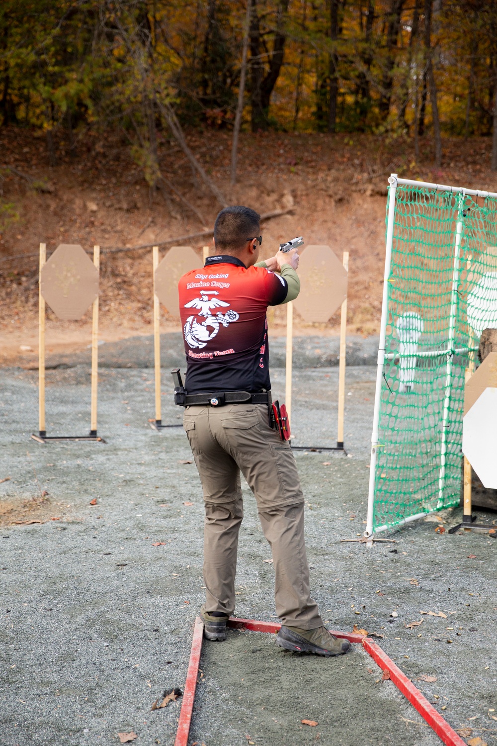 Marine Corps Shooting Team Competes in a United States Practical Shooting Association Match on Quantico