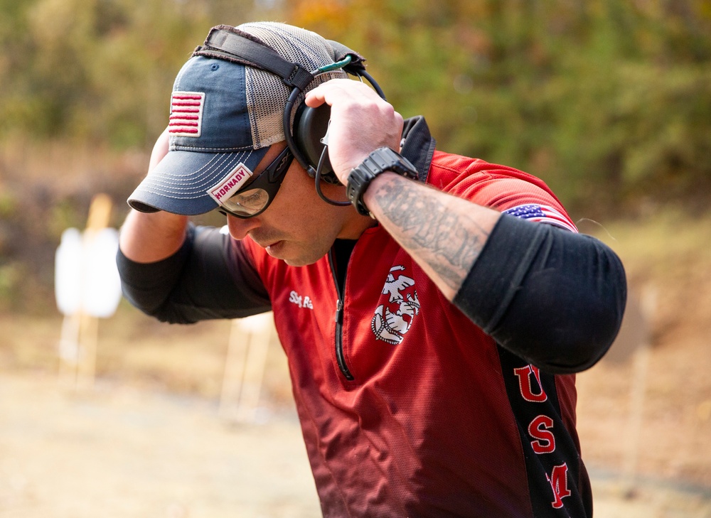 Marine Corps Shooting Team Competes in a United States Practical Shooting Association Match on Quantico