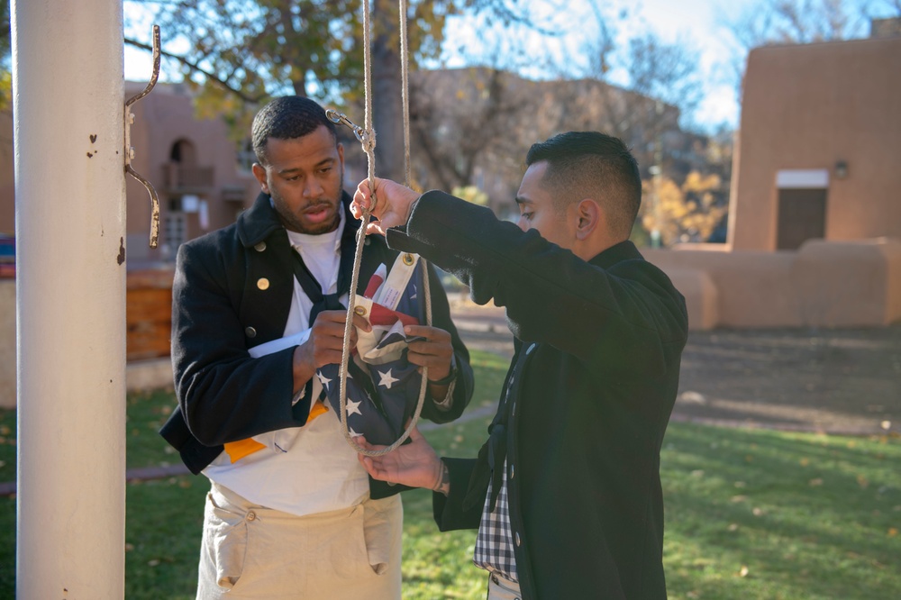 U.S. Navy Sailors attend Navy Week in Santa Fe, New Mexico