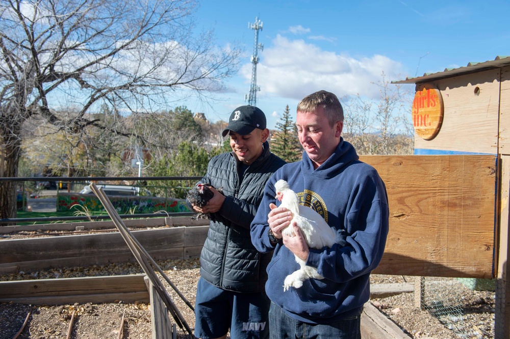 U.S. Navy Sailors attend Navy Week in Santa Fe, New Mexico