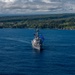 Future USS Daniel Inouye Honors the Islands While Transiting to New Home