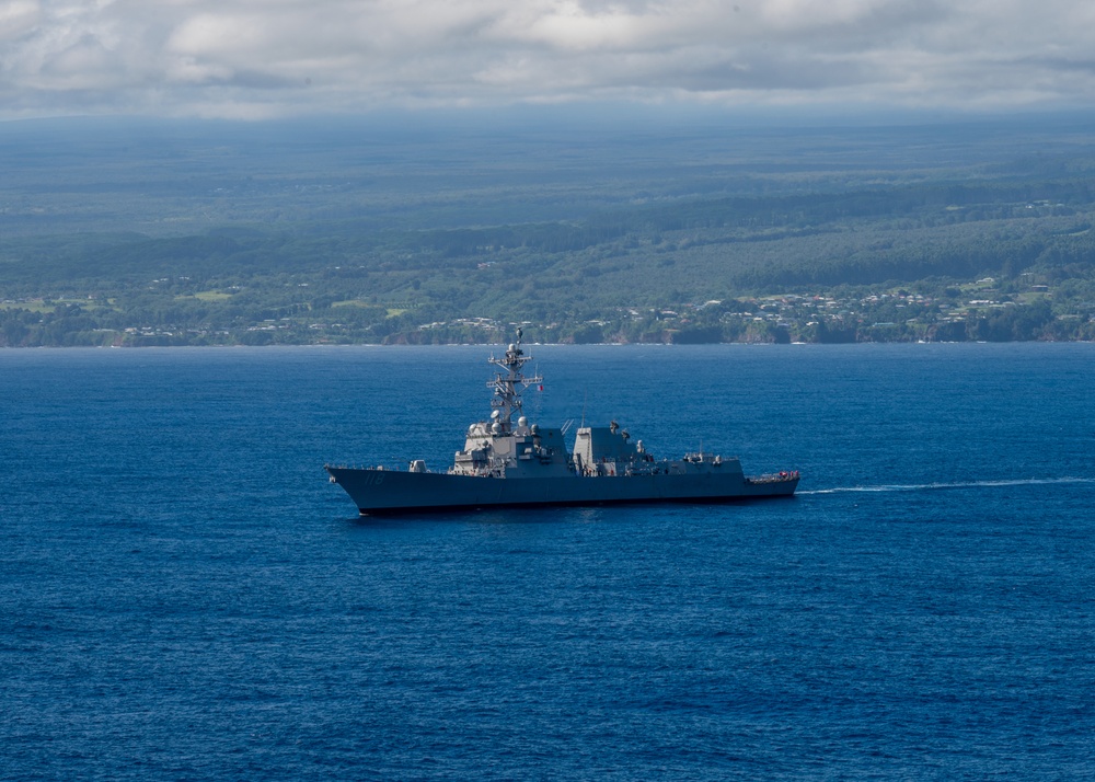 Future USS Daniel Inouye Honors the Islands While Transiting to New Home