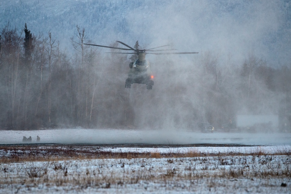 Air Force special warfare Airmen, Army aviators conduct joint airborne training at JBER