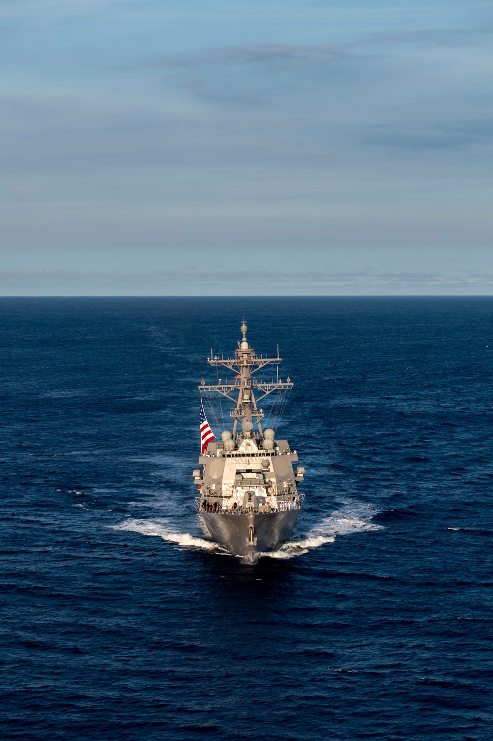 Future USS Daniel Inouye Honors the Islands While Transiting to New Home