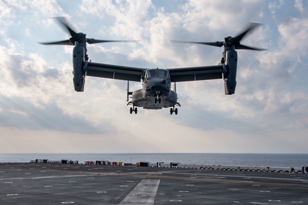 USS America (LHA 6) Conducts Flight Operations