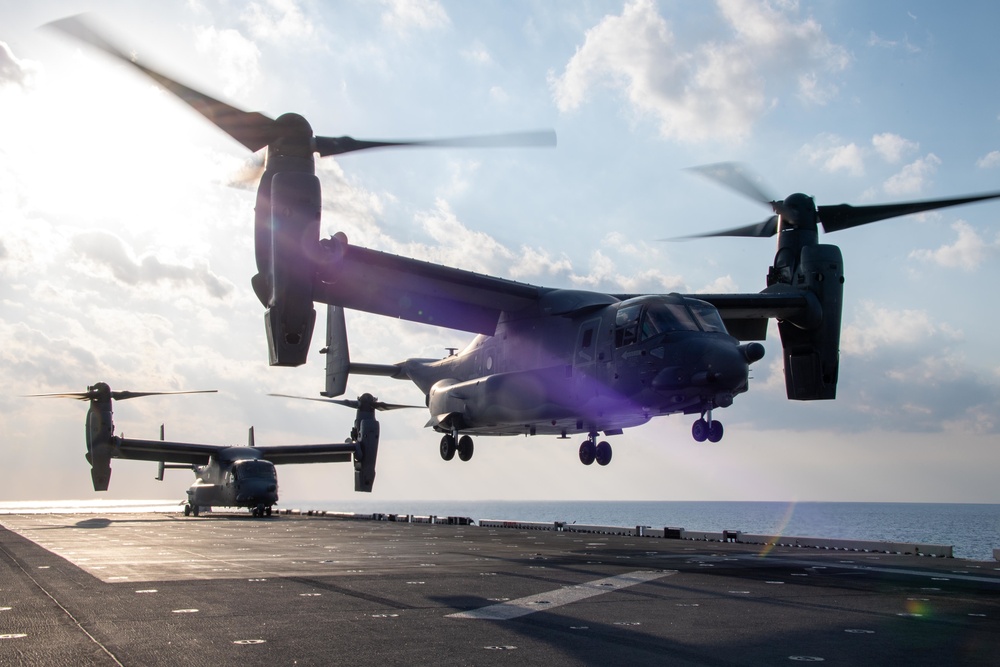 USS America (LHA 6) Conducts Flight Operations