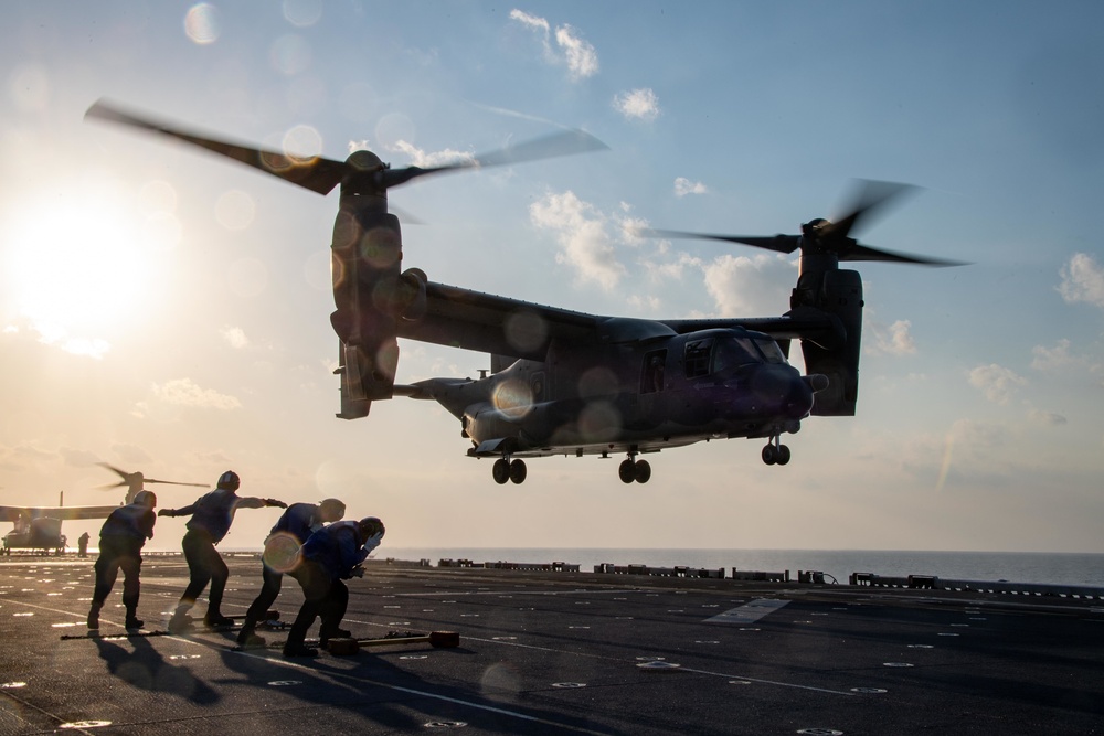 USS America (LHA 6) Conducts Flight Operations