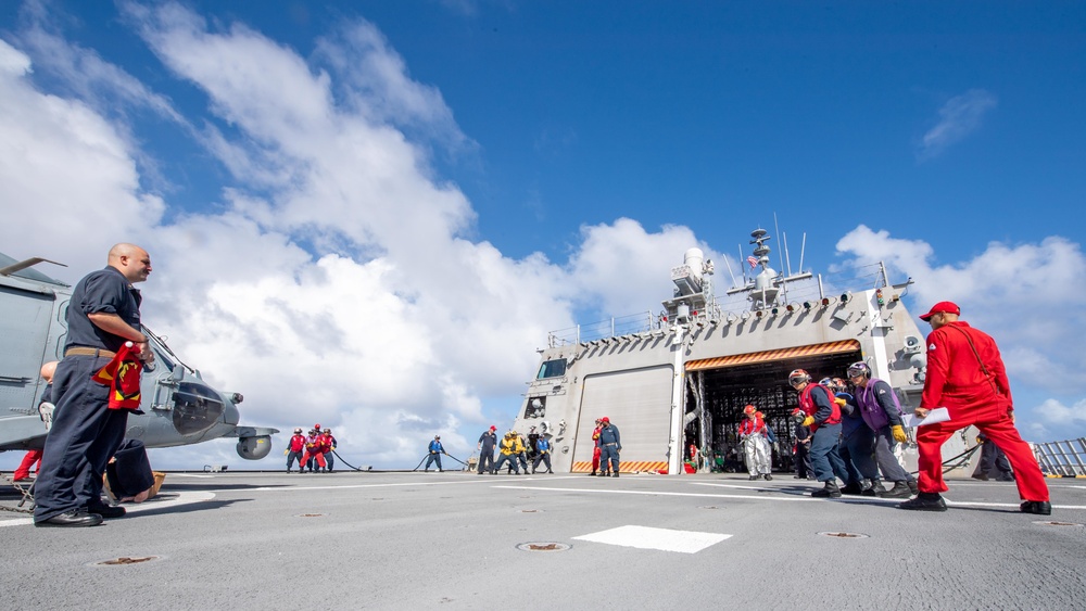 USS Charleston Sailors Participate in FDFF Drill