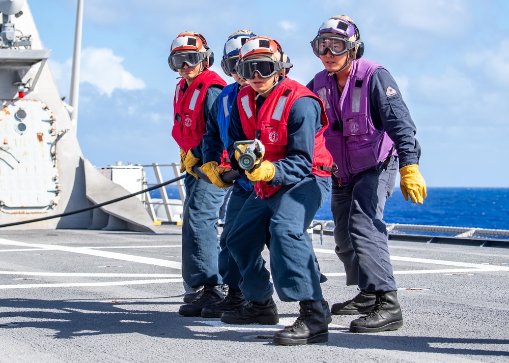 USS Charleston Sailors Participate in FDFF Drill