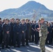 Rear Adm. Chris Engdahl meets USS Rushmore (LSD 47)