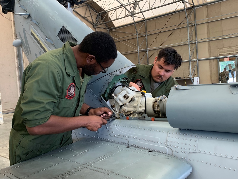 Marine aviation maintainers keep aircraft flying and firing