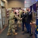 Garrison command team members visit with troops on Veterans Day at Fort McCoy