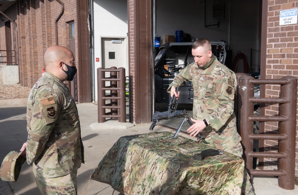 Eighth Air Force leadership tours Whiteman Air Force Base