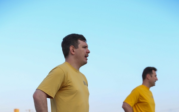 Sailors participate in the command PRT