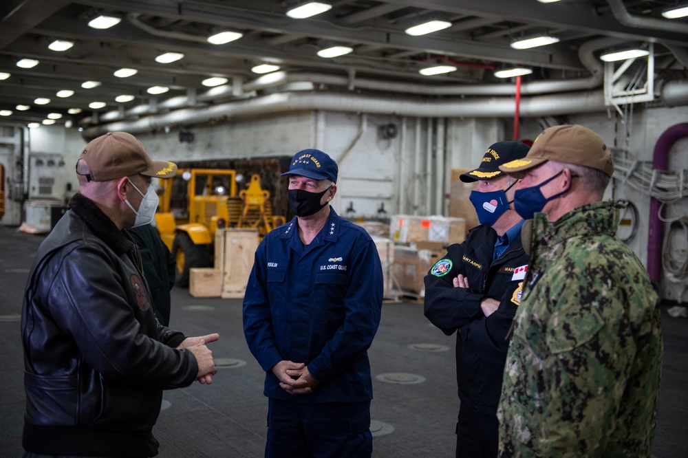 Tri-Party Staff Visits and Tours USS San Antonio