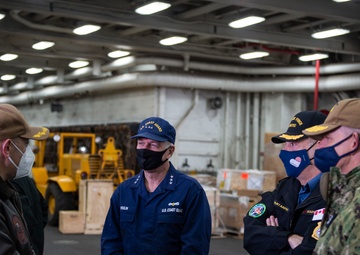 Tri-Party Staff Visits and Tours USS San Antonio