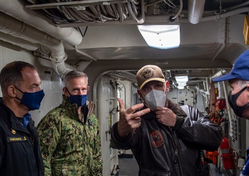 Tri-Party Staff Visits and Tours USS San Antonio