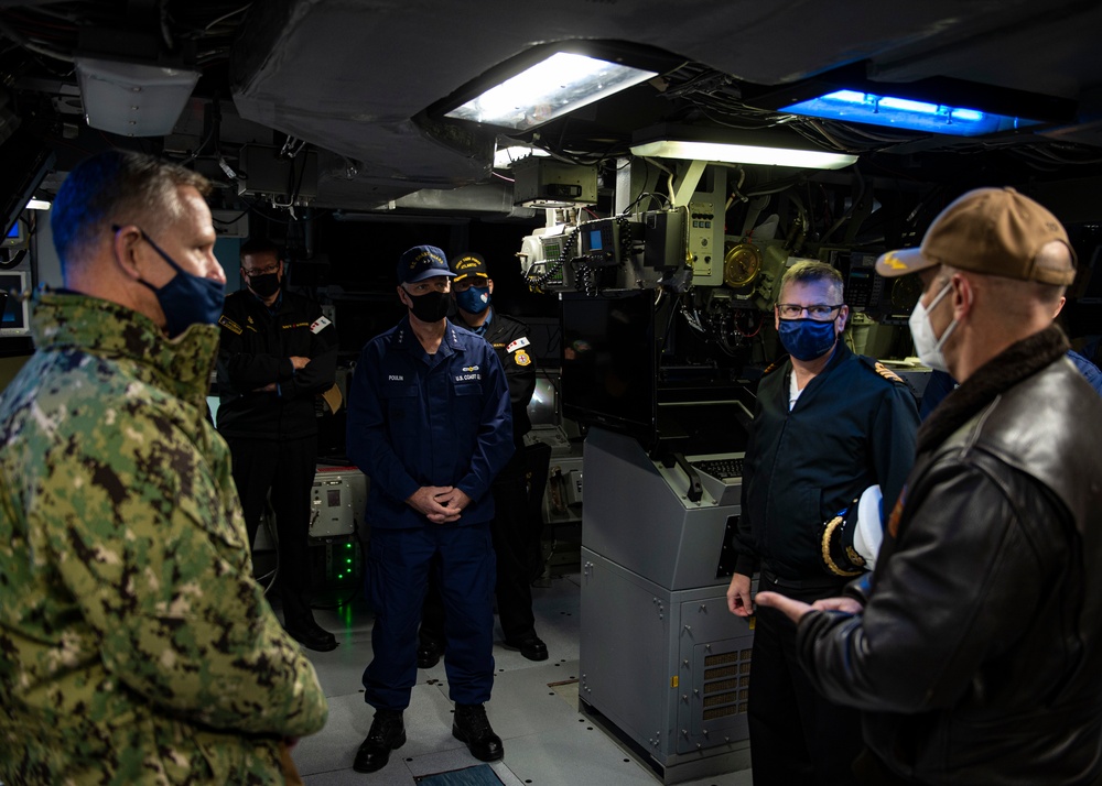 Tri-Party Staff Visits and Tours USS San Antonio