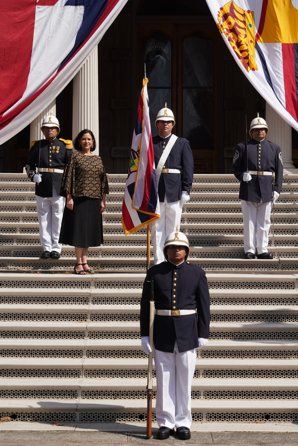 Hawaii Air National Guardʻs Royal Guard posts ceremonial watch on anniversary