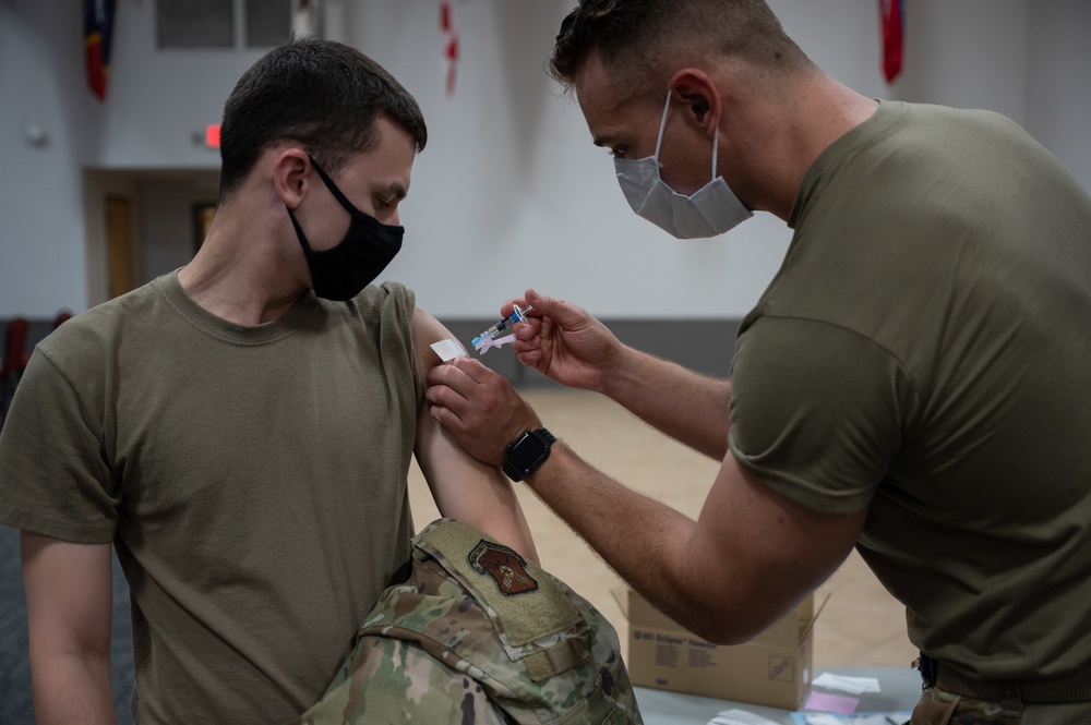 Flu season approaching; Barksdale gets vaccinated