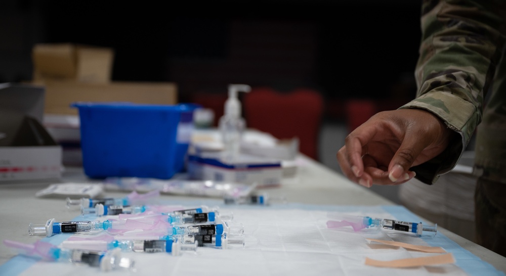 Flu season approaching; Barksdale gets vaccinated