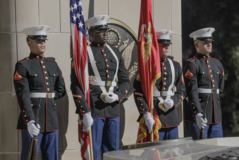 Medal of Honor recipient Cpl. Duane E. Dewey's Funeral Service